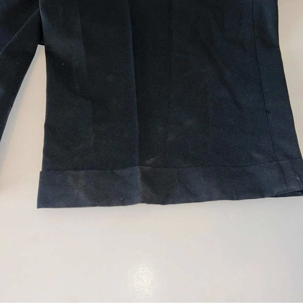 NWT Greg Norman mens HUSKY STOCKY sizing black‎ cuffed dress pants size W60, L30